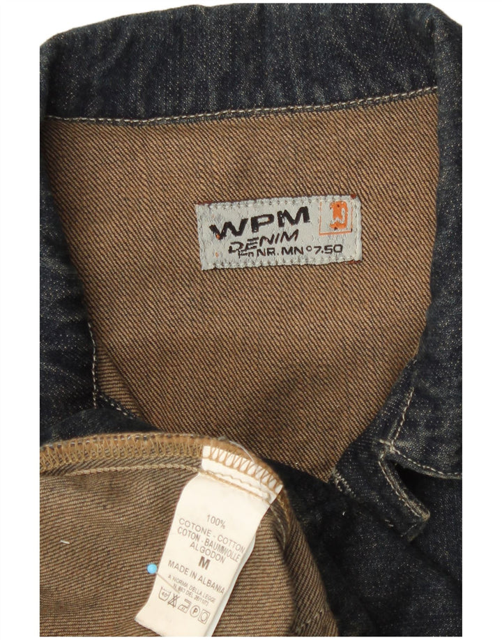 WPM Herren Jeansjacke UK 38 Mittelblaue Baumwolle