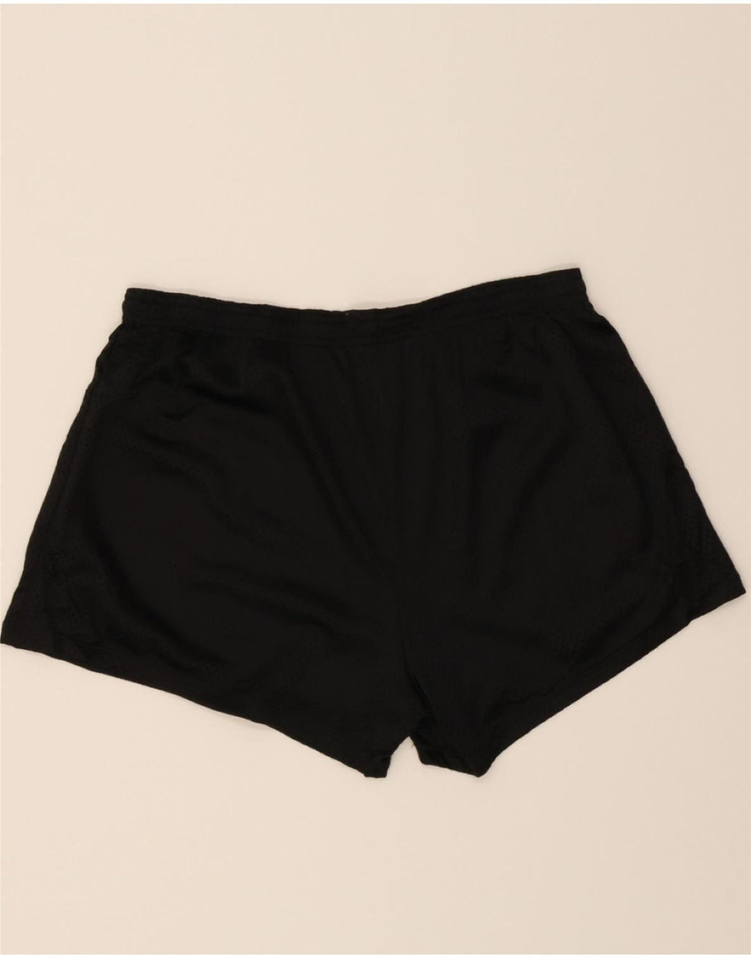 CHAMPION Womens Sport Shorts UK 14 Large  Black Polyester Vintage Champion and Second-Hand Champion from Messina Hembry 