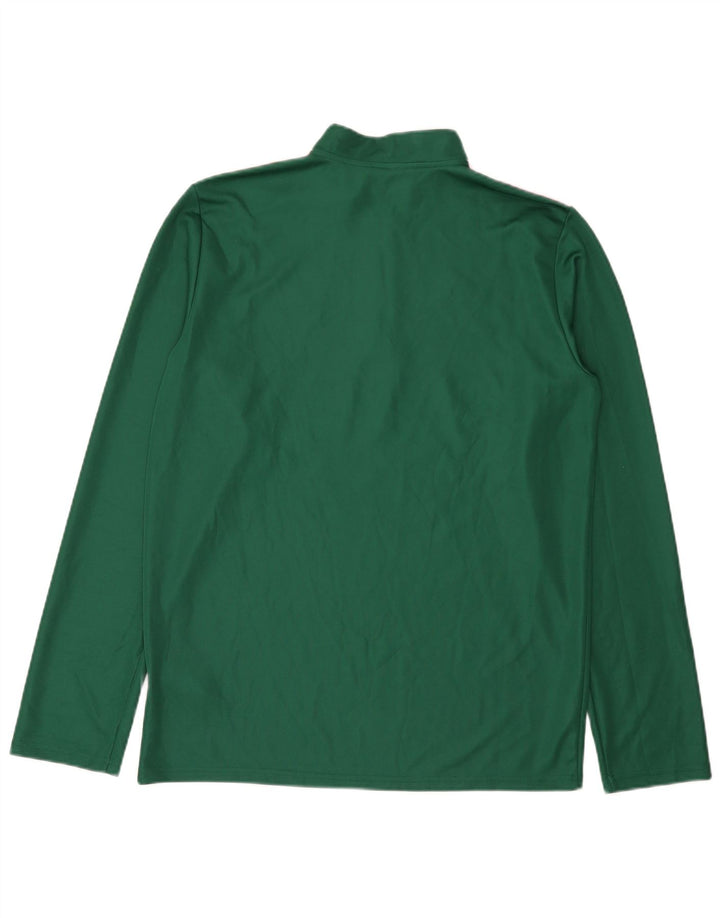 Adidas Herren Aeroready Zip Neck Pullover Trainingsanzug Top Large Grün Polyester