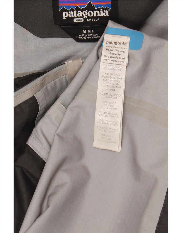 Patagonia Herren-Regenjacke mit Kapuze, UK 38, mittelblaues Nylon