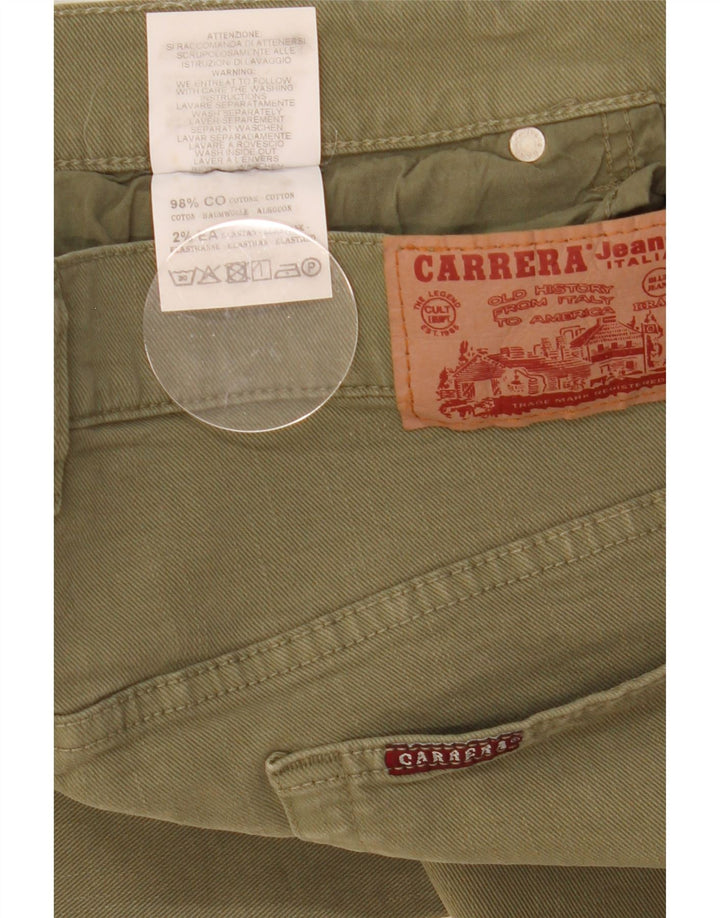 Carrera Herren Slim Jeans W34 L33 Grüne Baumwolle