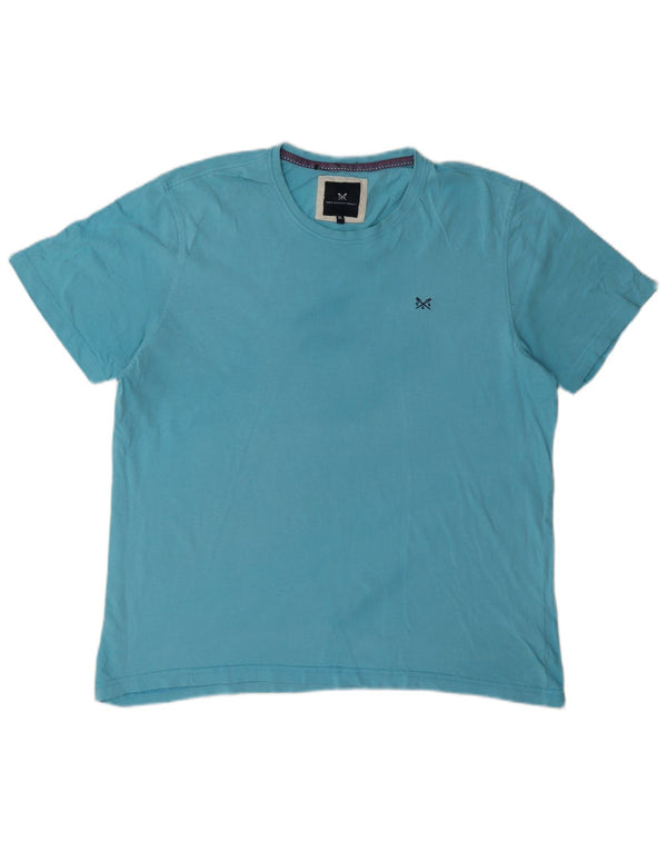 Crew Clothing Herren T-Shirt Top XL Blau Baumwolle