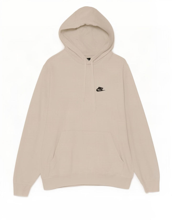 Nike Herren Kapuzenpullover, groß, aus weißer Baumwolle