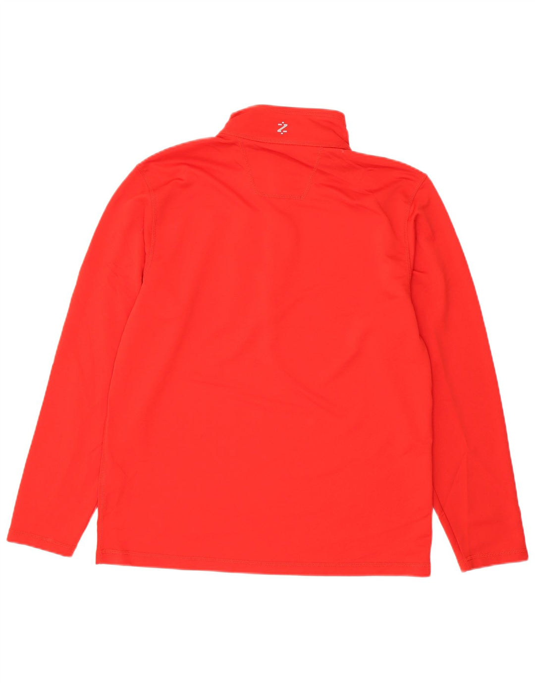 Izod Herren-Pullover-Trainingsanzugoberteil mit Reißverschluss am Hals, Mittelrotes Polyester