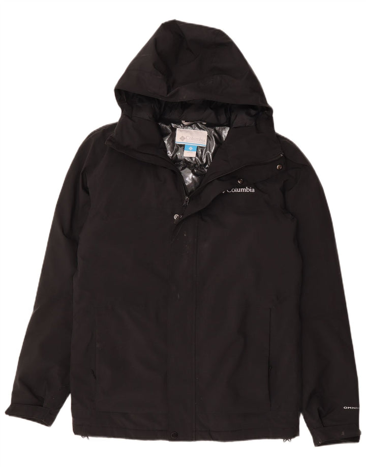Columbia Herren-Windbreakerjacke mit Kapuze, UK 36, Größe S, Schwarz, Polyester