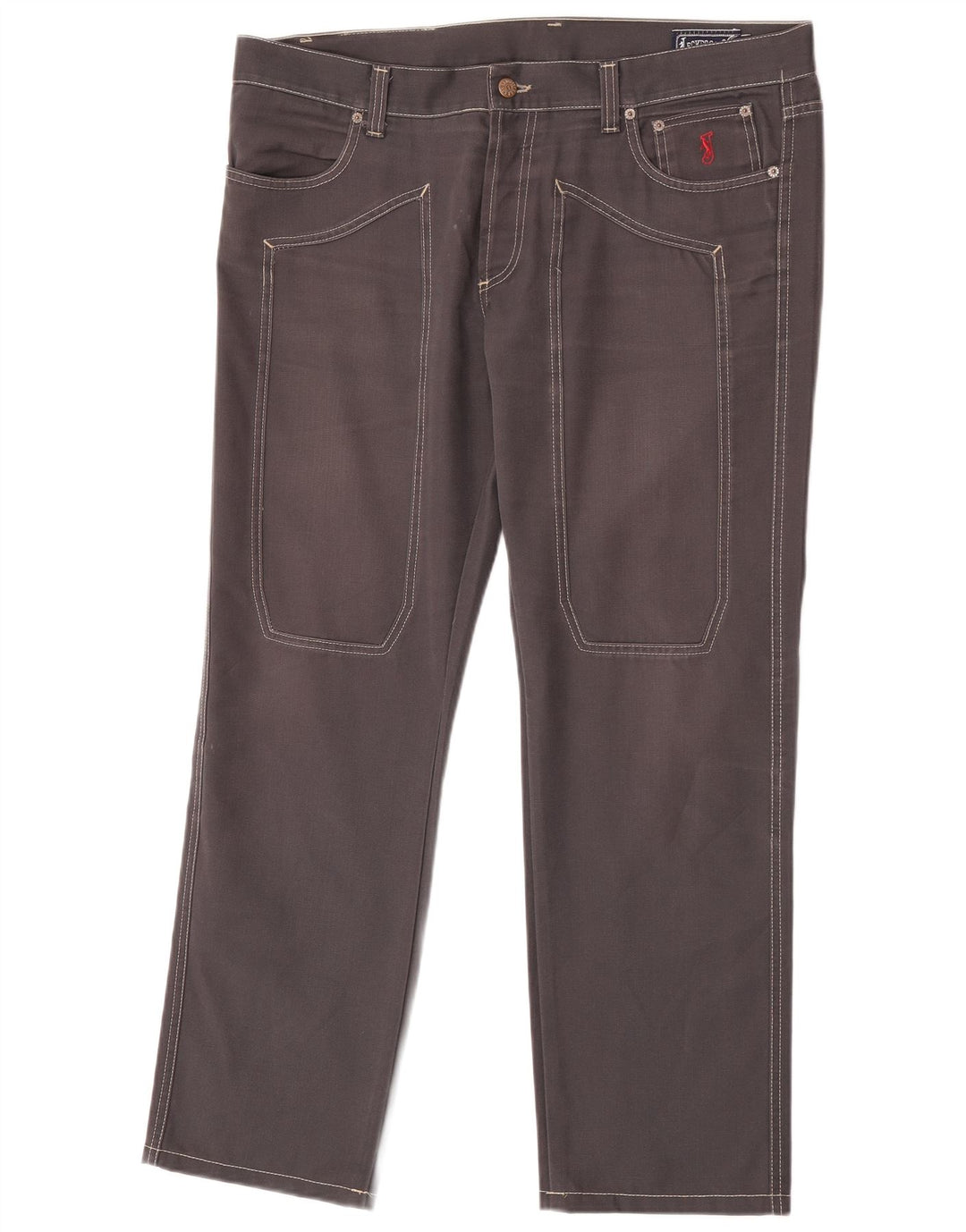 Jeckerson Herren Straight Jeans W40 L30 Graue Baumwolle