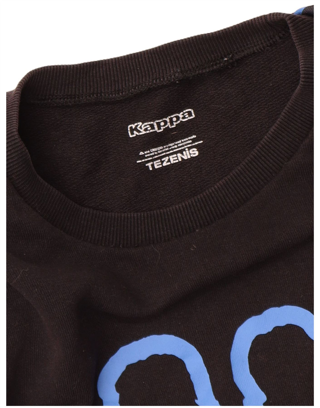 KAPPA Boys Tezenis Graphic Sweatshirt Jumper 15-16 Years Black