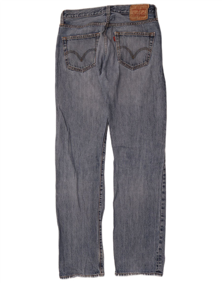 Levi's Herren 501 Distressed Straight Jeans W32 L34 Blau