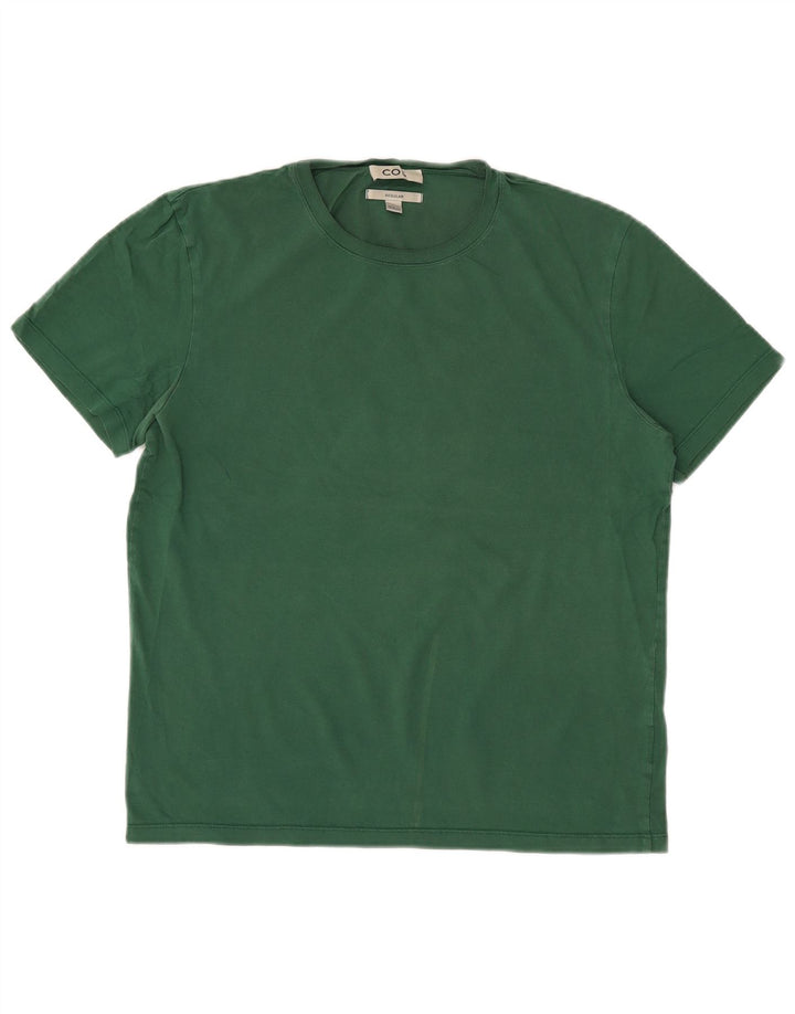 Cos Herren Regular T-Shirt Top Mittelgrün