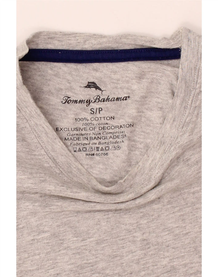 TOMMY BAHAMA Mens T-Shirt Top Small Grey Cotton Vintage Tommy Bahama and Second-Hand Tommy Bahama from Messina Hembry 