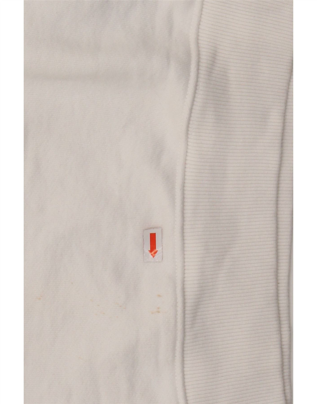 TOMMY HILFIGER Damen Crop Oversized Sweatshirt Pullover UK 6 XS Weiß