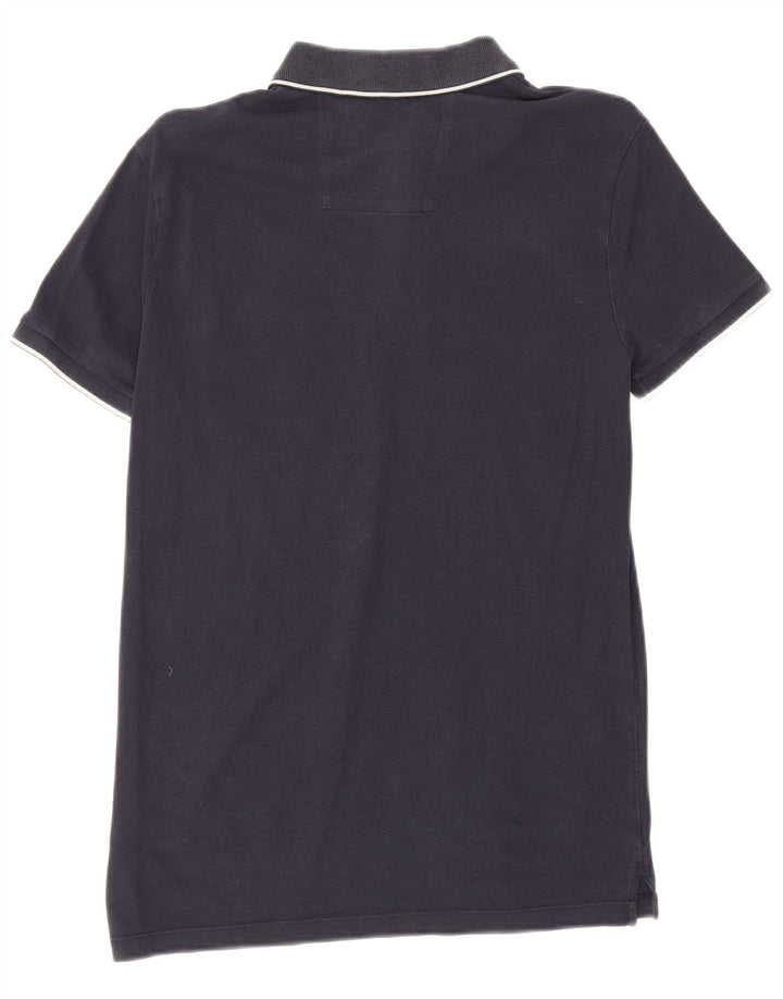 Calvin Klein Herren-Poloshirt, klein, marineblau, Baumwolle