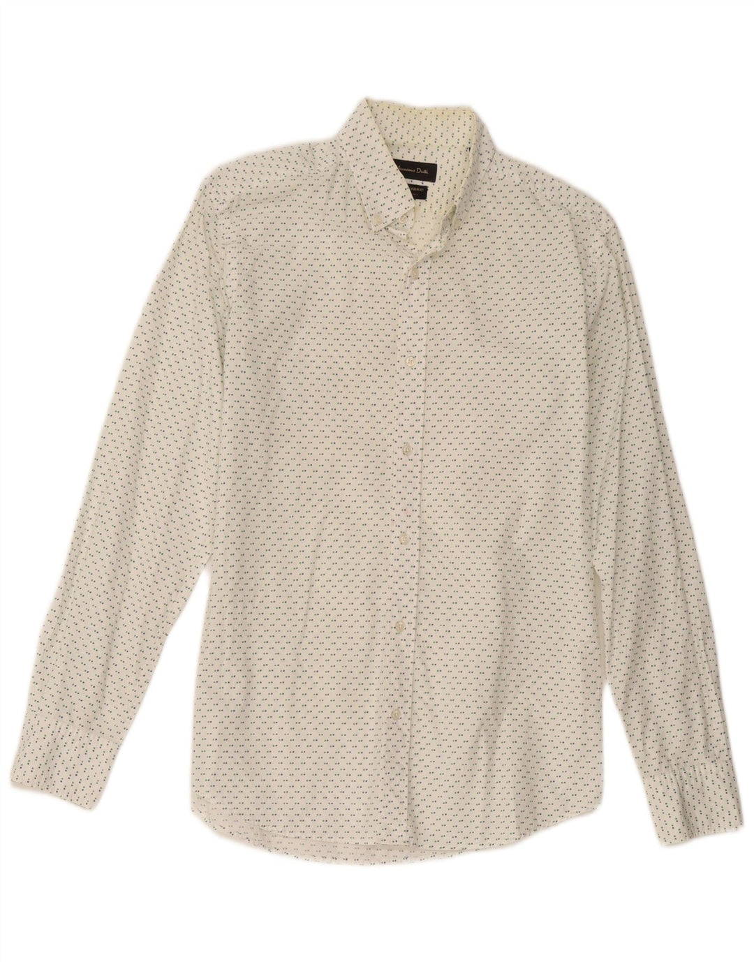 Massimo Dutti Herrenhemd, klein, weiß gefleckt