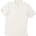 ADIDAS Mens Polo Shirt Small White Polyester Vintage Adidas and Second-Hand Adidas from Messina Hembry 