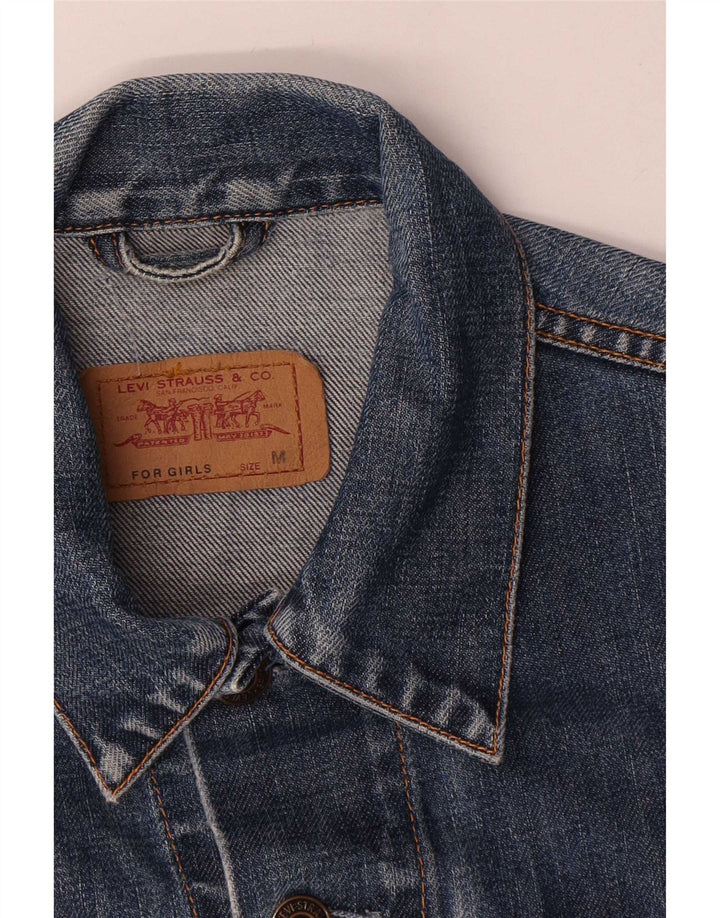 Levi's Jeansjacke für Mädchen, 11–12 Jahre, mittelblaue Baumwolle