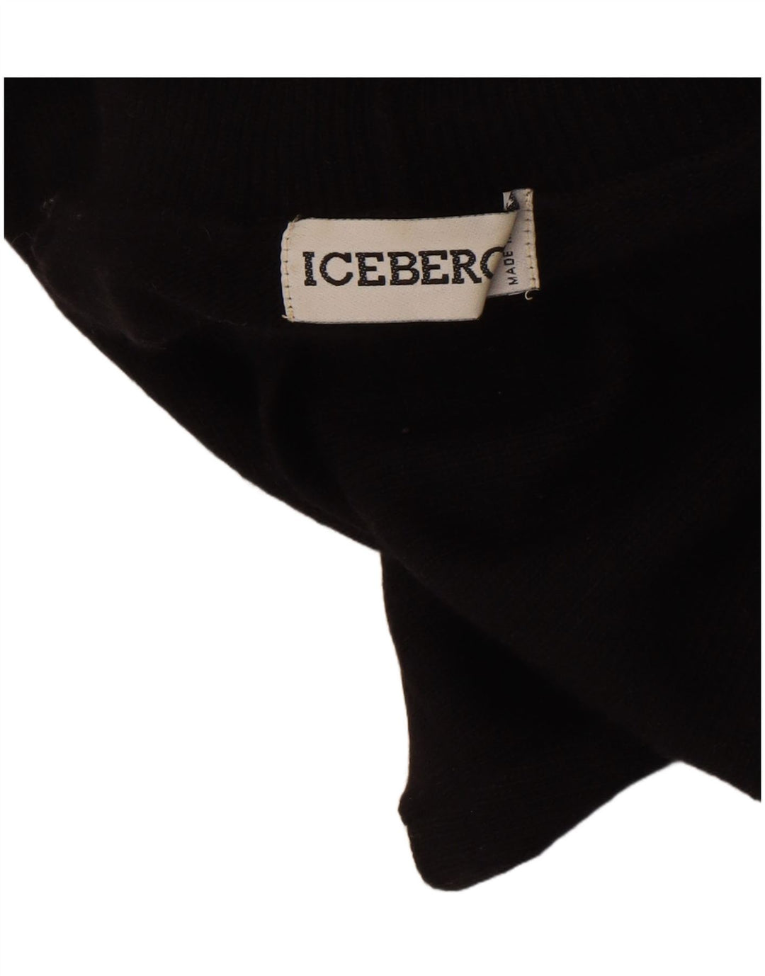 Iceberg Damen Looney Tunes Rollkragenpullover IT 46 Große schwarze Wolle