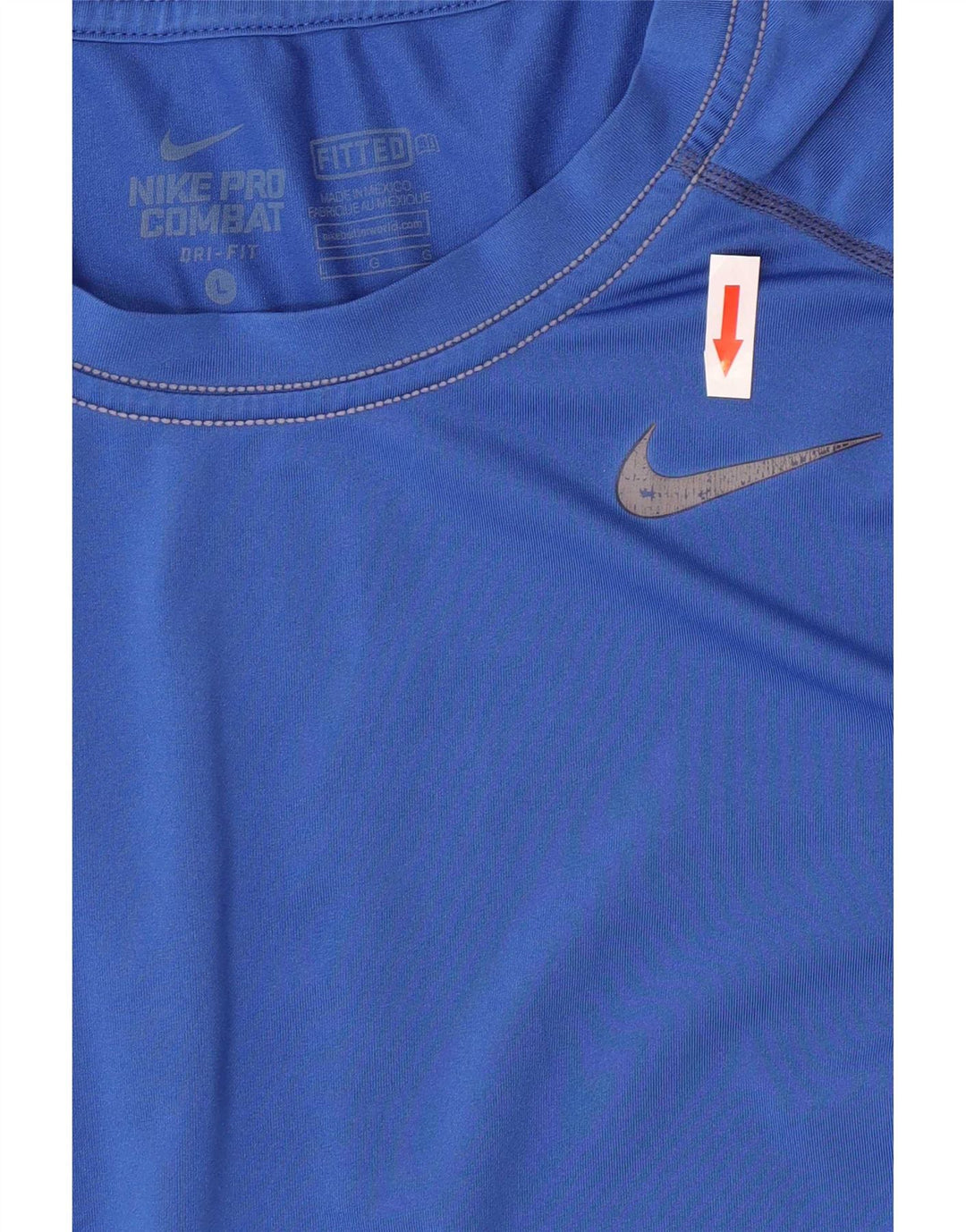 Nike Herren Dri Fit T-Shirt Top Large Blau Polyester
