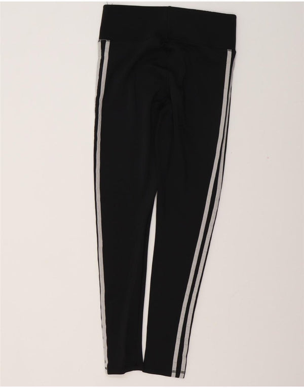ADIDAS Damen Climalite Leggings UK 12/14 Medium Schwarz Polyester