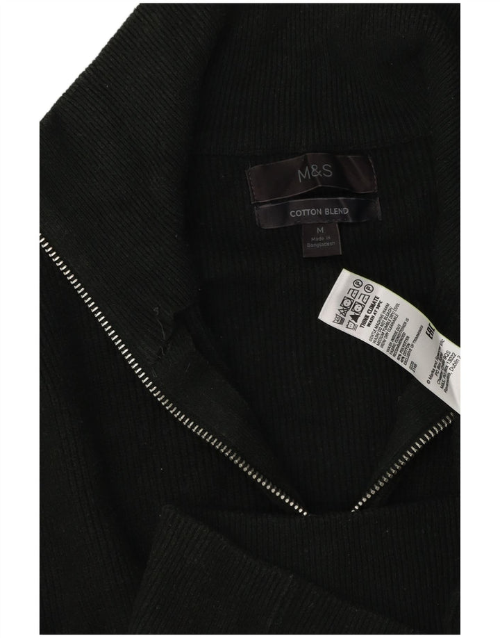 Marks & Spencer Herren-Strickjacke aus mittelgrüner Baumwolle