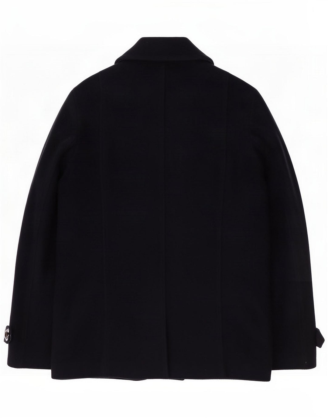 Roy Rogers Herren Pea Coat IT 50 Large Marineblaue Wolle