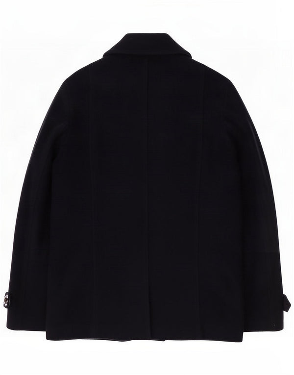 Roy Rogers Herren Pea Coat IT 50 Large Marineblaue Wolle