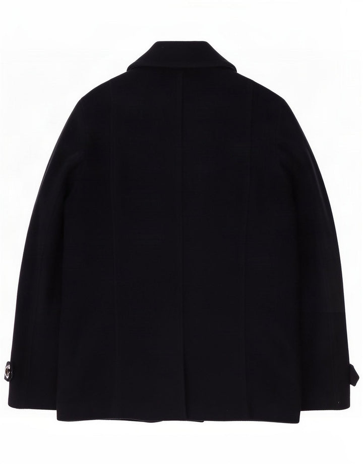 Roy Rogers Herren Pea Coat IT 50 Large Marineblaue Wolle