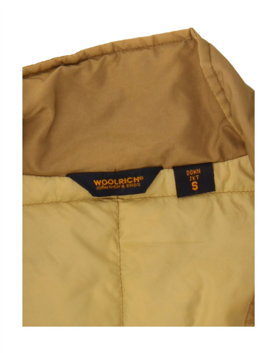 Woolrich Damen Wattierter Mantel UK 10 Small Beige Nylon
