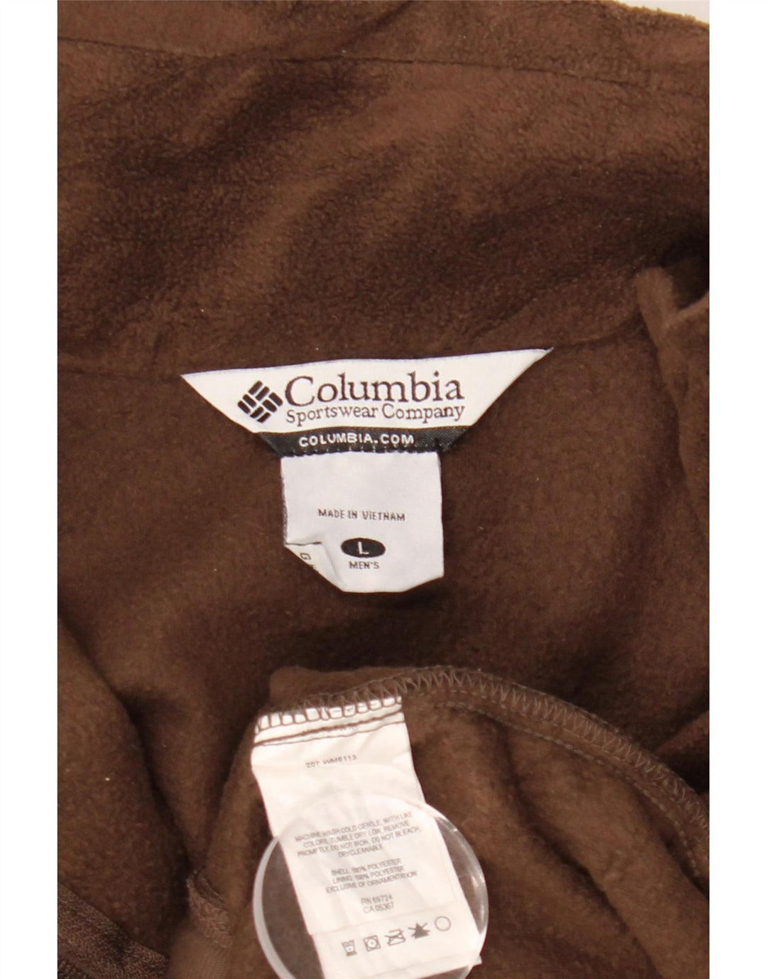 Columbia Herren Fleecejacke UK 40 Large Braun Polyester