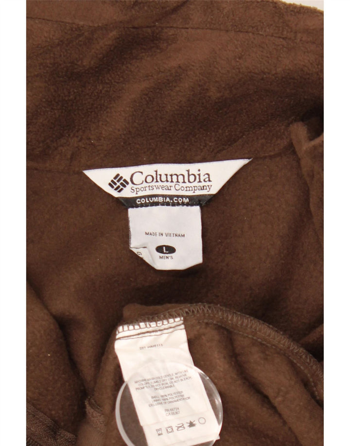 Columbia Herren Fleecejacke UK 40 Large Braun Polyester