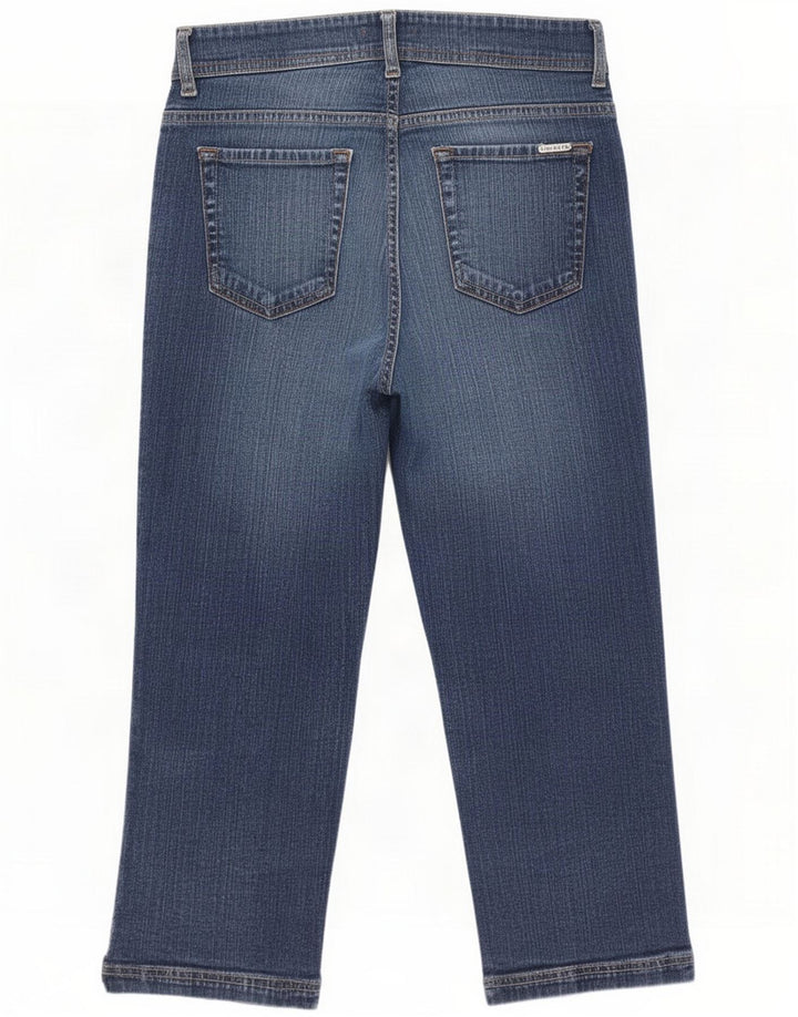 Next Damen Capri-Jeans UK 12 Medium W30 L19 Blaue Baumwolle