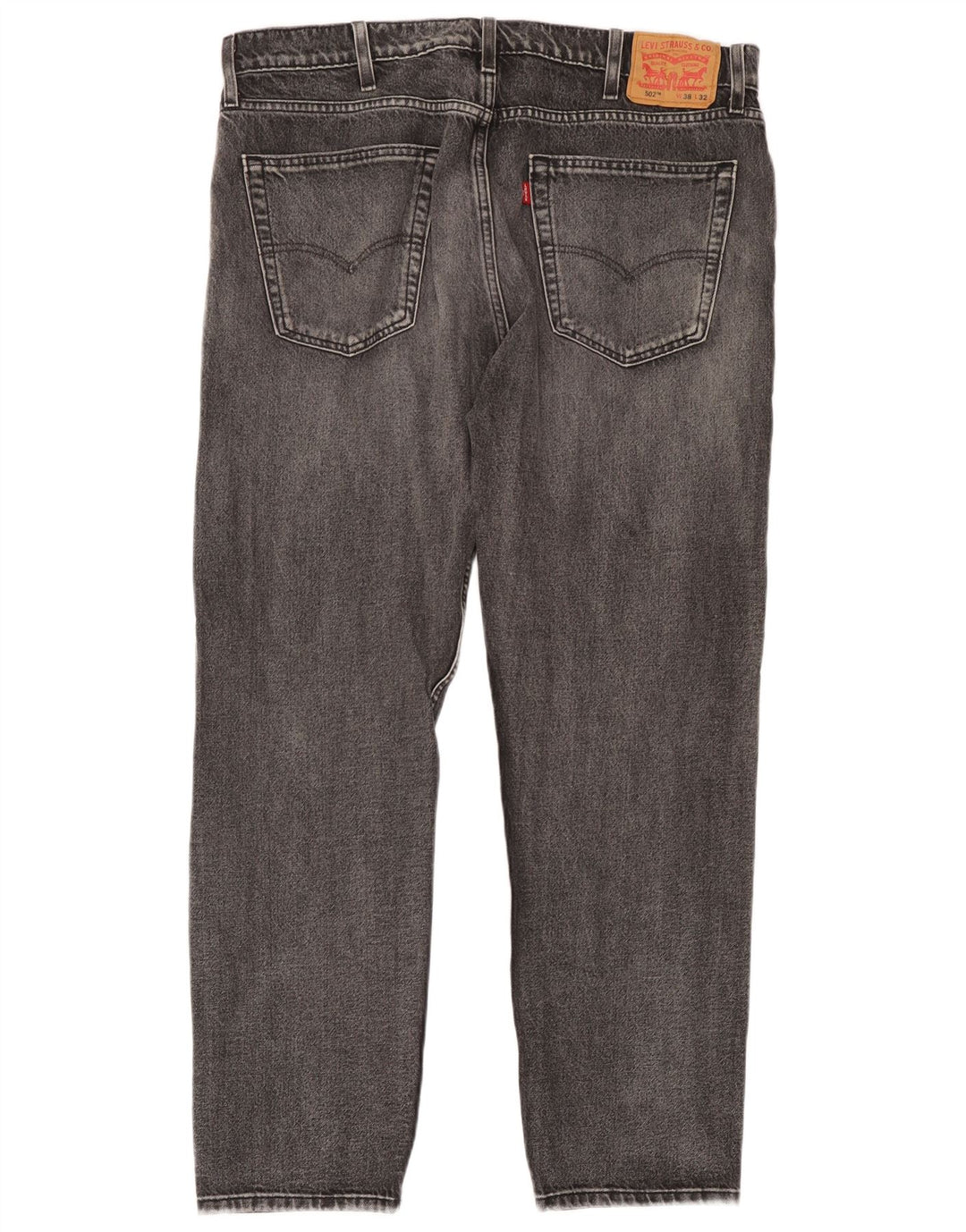 Levi's Herren 502 Tapered Jeans W38 L32 Graue Baumwolle