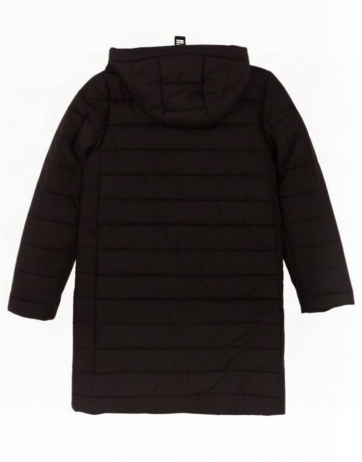 Puma Damen Kapuzenmantel, gepolstert, UK 14, mittelschwarz, Polyester
