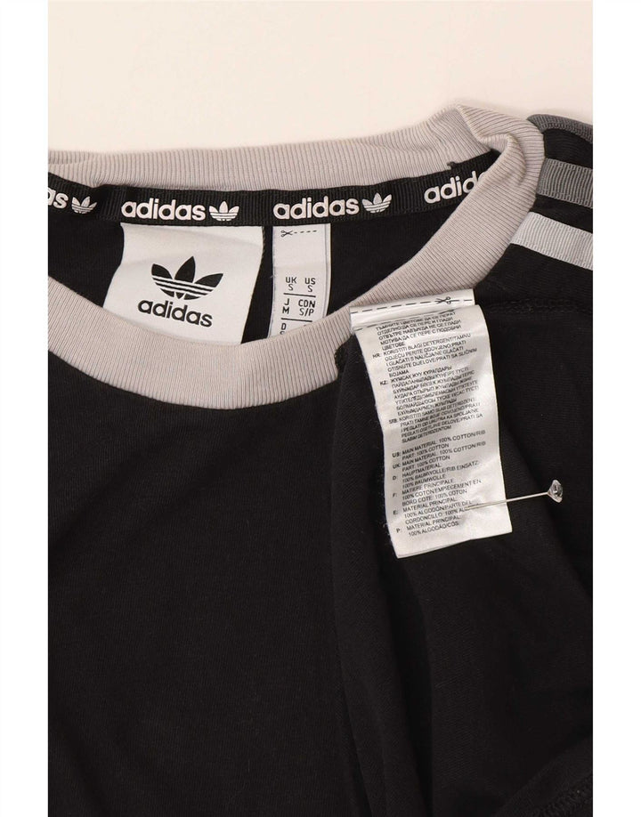 Adidas Herren T-Shirt Top Small Schwarz Baumwolle