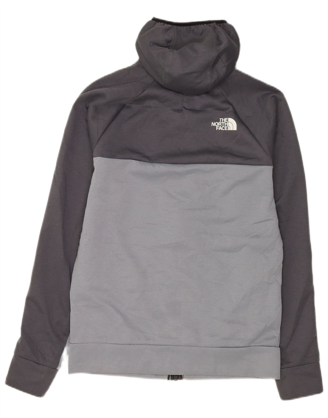 THE NORTH FACE Herren-Kapuzenpullover mit Reißverschluss, Größe S, Grau, Farbblock-Polyester