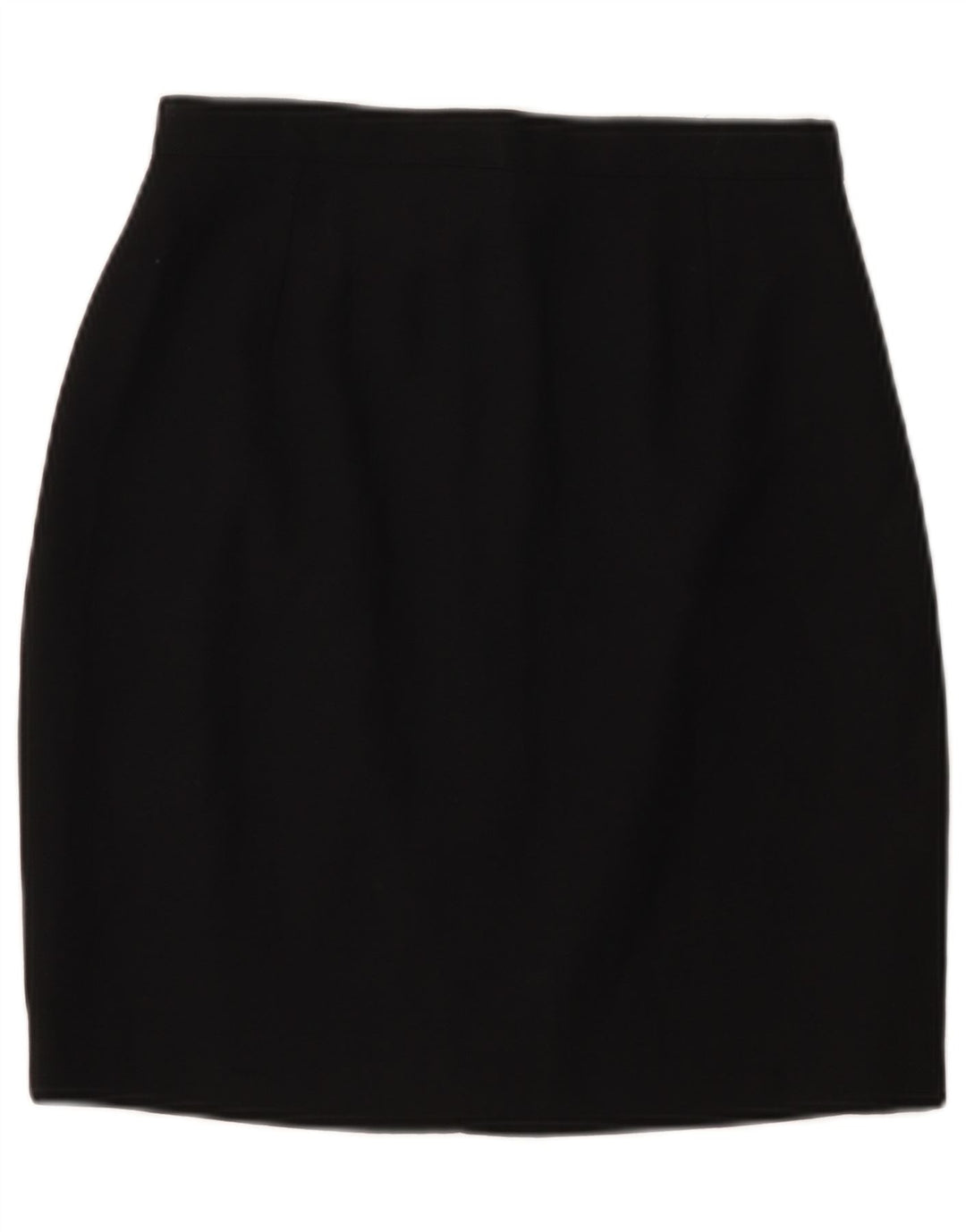 Kenzo Damen Bleistiftrock IT 40 Small W26 Schwarze Wolle