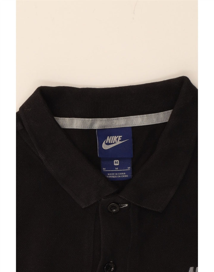 NIKE Mens Polo Shirt Medium Black Cotton Vintage Nike and Second-Hand Nike from Messina Hembry 