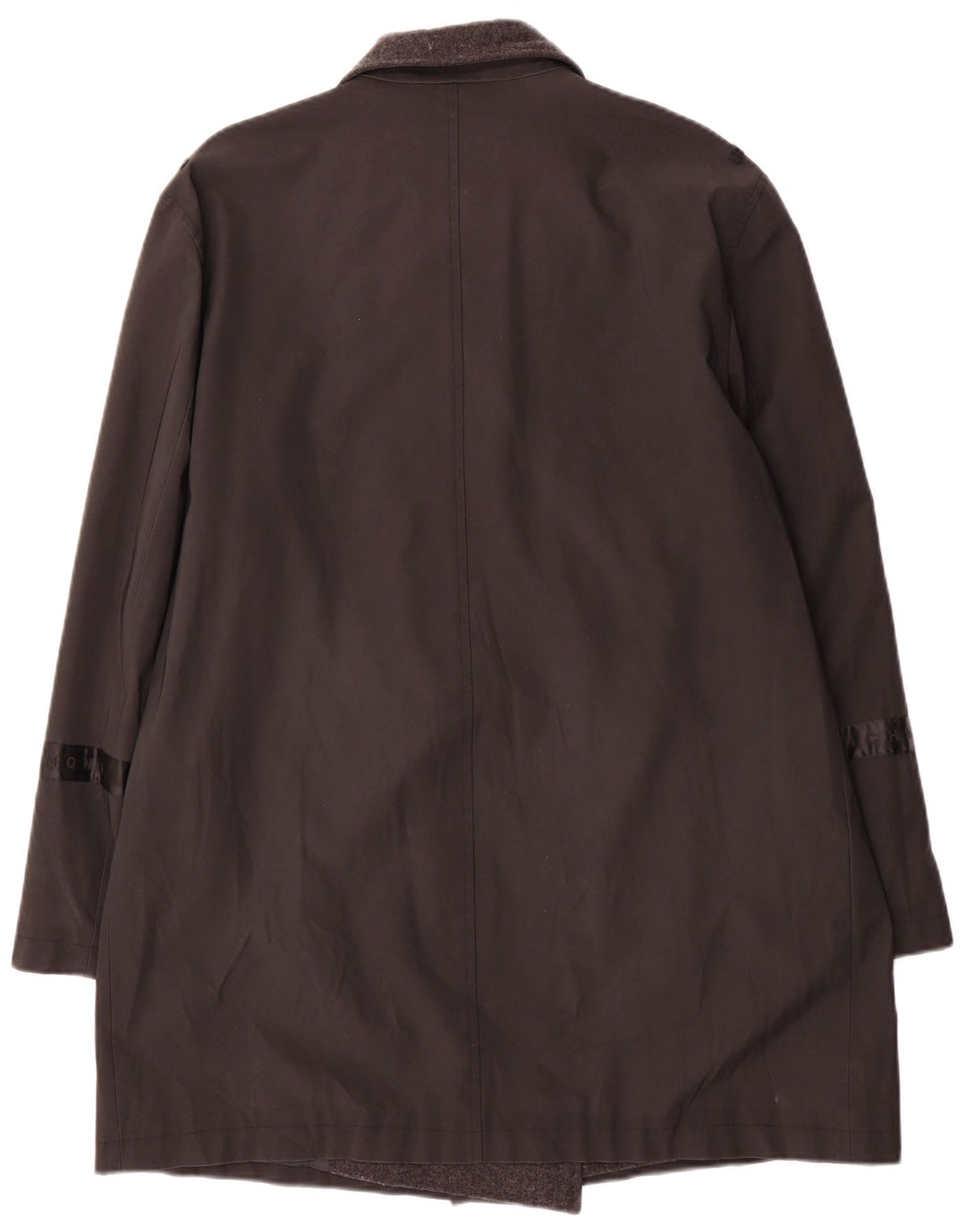 Richmond Damen Zweireihiger Trenchcoat IT 46 Large Schwarz Polyvinyl