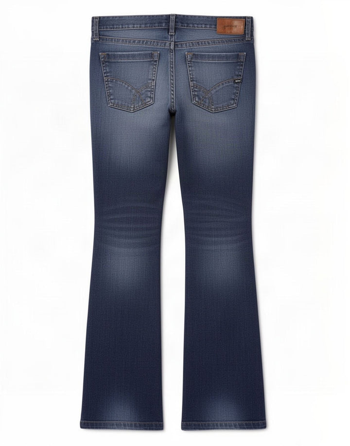 Gas Herren Bootcut Jeans W34 L34 Blaue Baumwolle