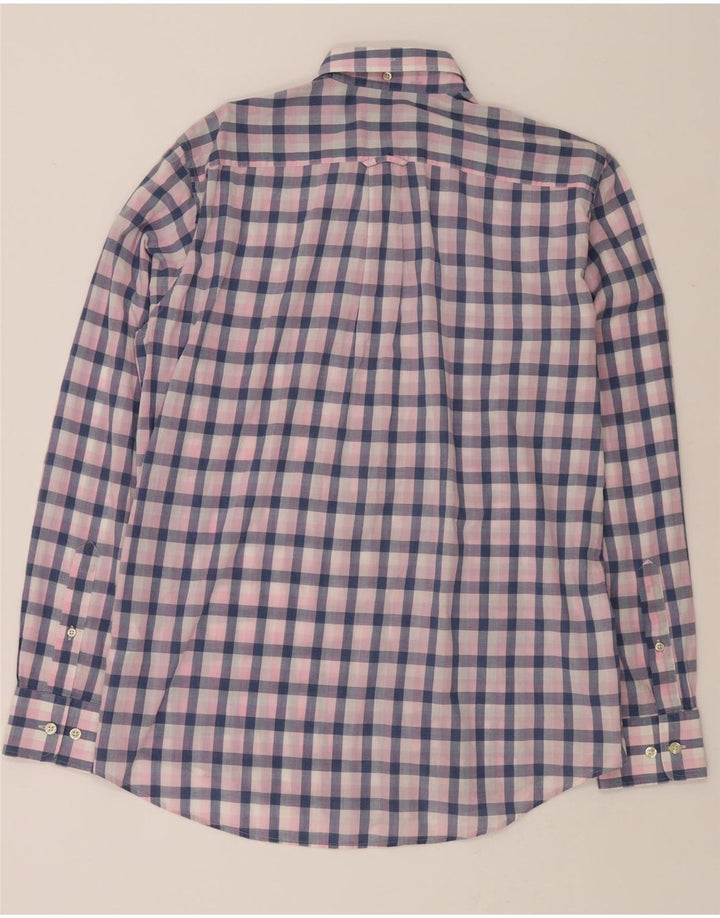 GANT Mens Shirt Medium Pink Check Cotton Vintage Gant and Second-Hand Gant from Messina Hembry 