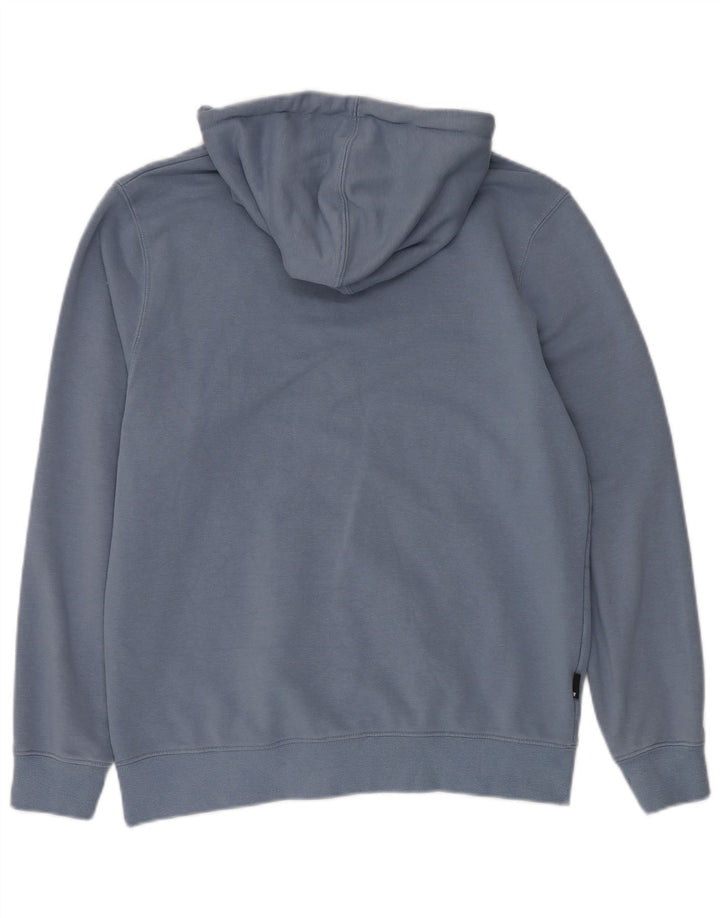 ELEVEN DEGREES Herren-Kapuzenpullover mit Reißverschluss, klein, aus blauer Baumwolle