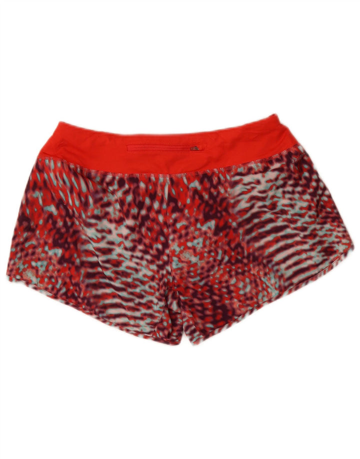 Nike Damen Dri Fit Sportshorts UK 14 Mittelrotes Camouflage-Polyester