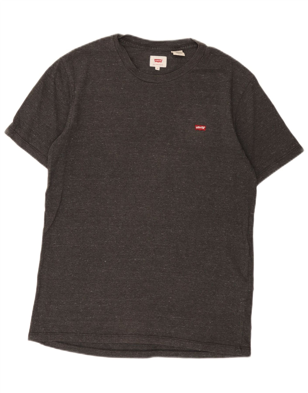 Levi's Herren-T-Shirt-Oberteil, klein, grau gefleckte Baumwolle