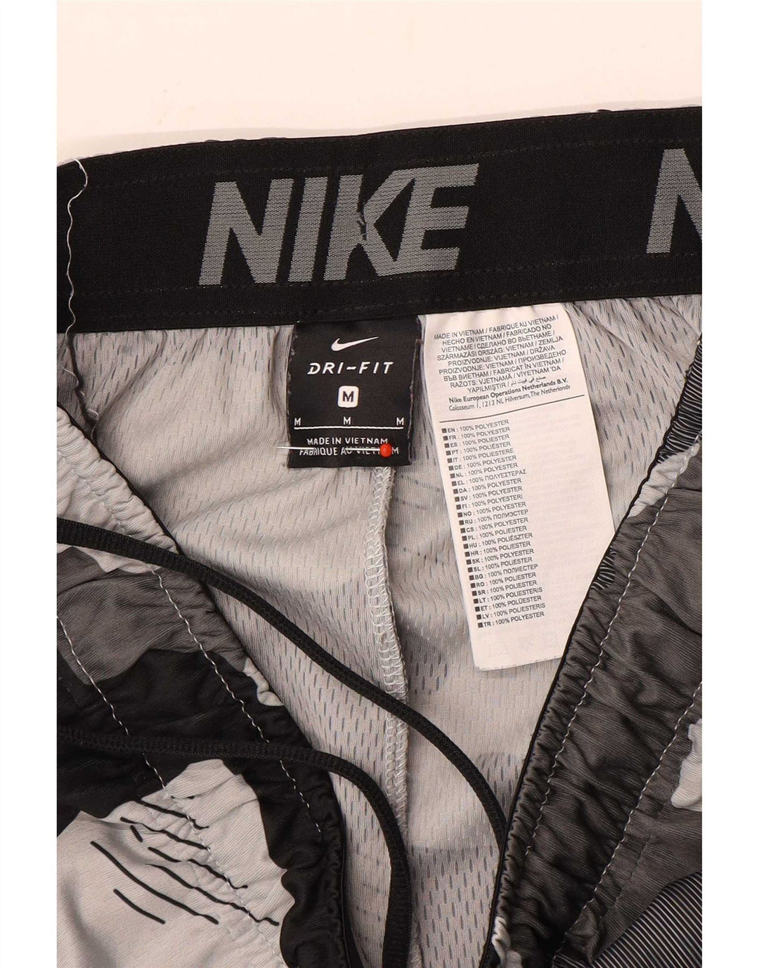 Nike Herren Dri Fit Sportshorts Mittelgraues Camouflage-Polyester