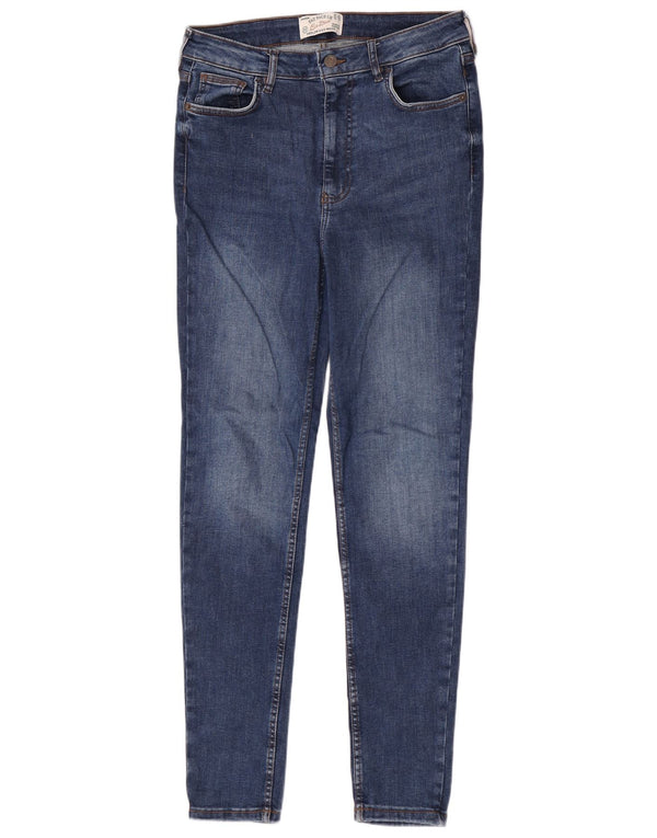 Fat Face Damen Harlow High Waist Slim Jeans UK 12 Medium W28 L30 Blau