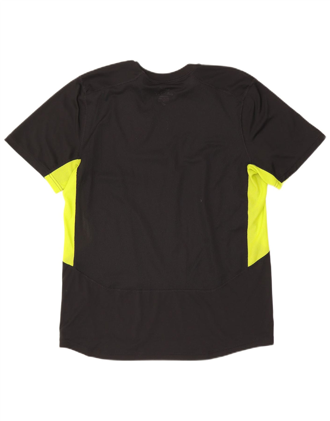 Nike Herren Dri Fit T-Shirt-Oberteil, großes, schwarzes Farbblock-Polyester