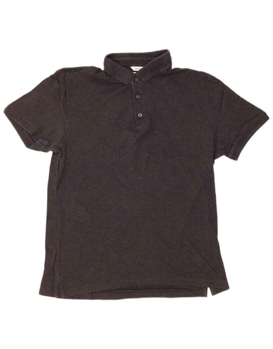 CALVIN KLEIN Herren Slim Fit Poloshirt mittelgraue Baumwolle