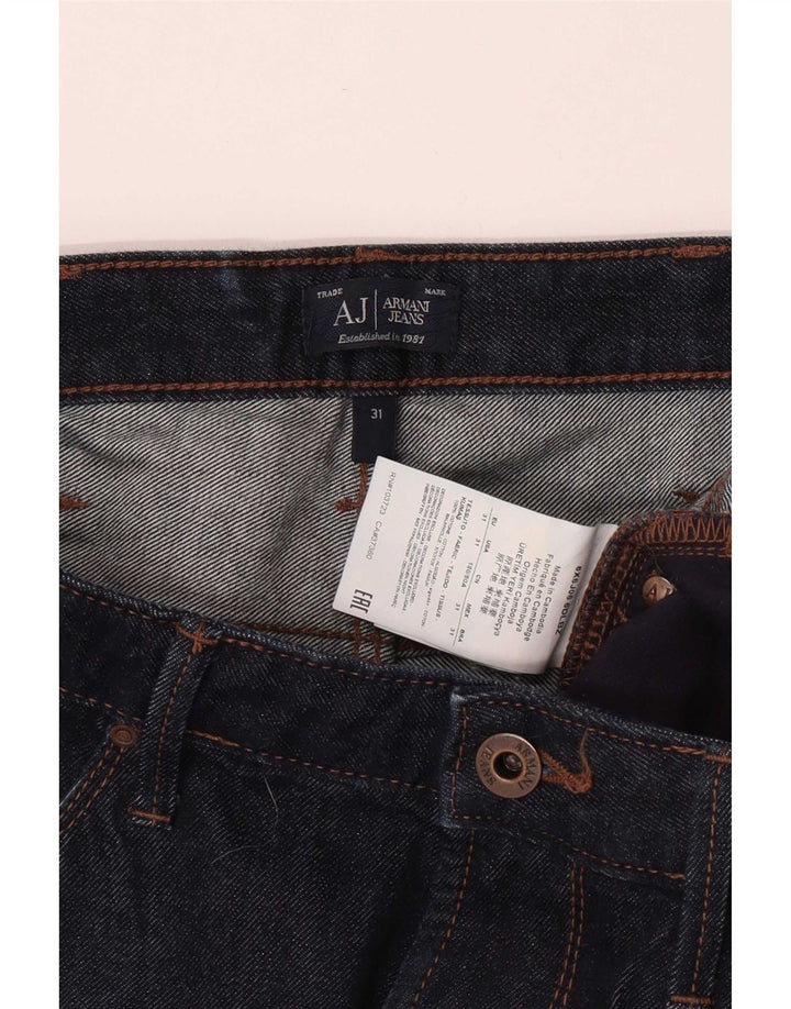 Armani Herren Slim Jeans W31 L33 Marineblaue Baumwolle