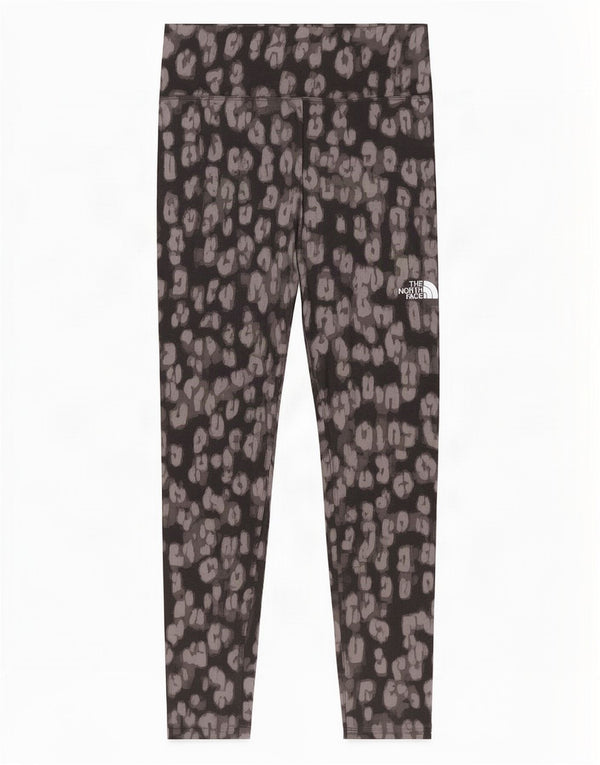 The North Face Mädchen-Leggings, 12–13 Jahre, groß, graues Polyester mit Tiermuster