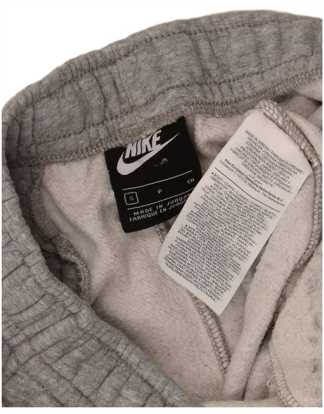 NIKE Damen-Trainingshose, Jogginghose, UK 10, Größe S, Grau, Baumwolle