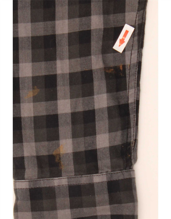 Vans Tailored Fit Flanellhemd für Herren, XL, Schwarz, Gingham-Baumwolle